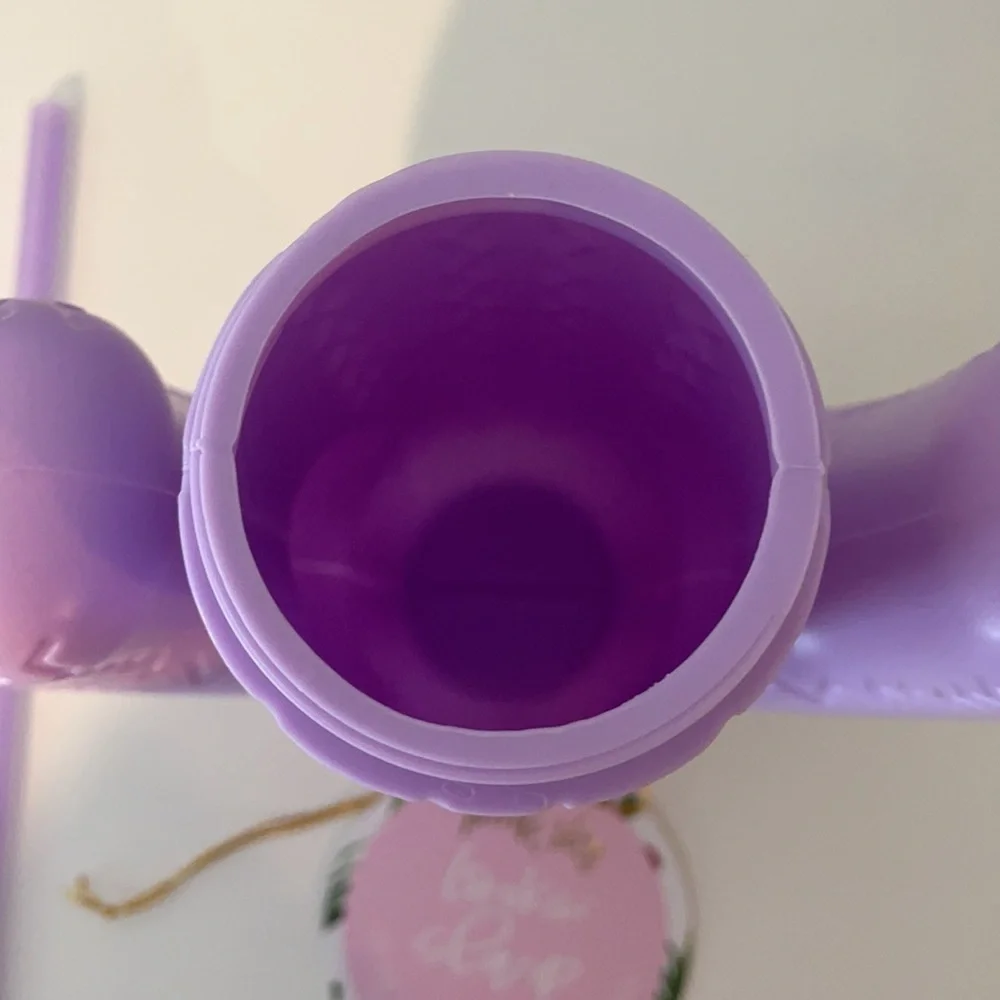 Pink Sky Cactus Straw Cup with Straw
